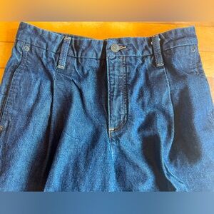 Banana Republic 28/6 Luxe Mid Rise Straight Trouser Dark Denim Jeans